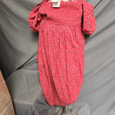 NOBODY'S CHILD TASMIN MIDI DRESS RED UK SIZE 16