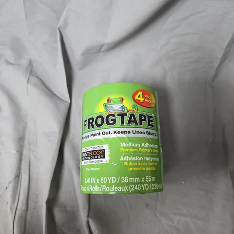 FROGTAPE PAINTER'S TAPE – MEDIUM ADHESION, 4-PACK (36MM X 55M EACH)