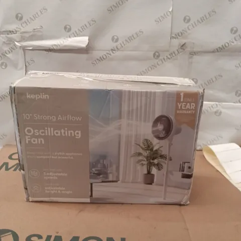 BOXED 10" OSCILLATING FAN