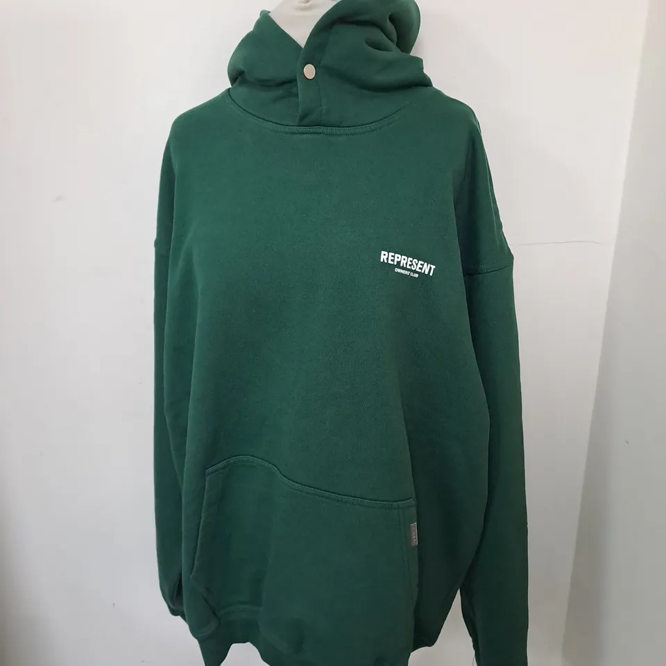 BAGGED REPRESENT OWNERS CLUB RACING GREEN LARGE JUMPER 