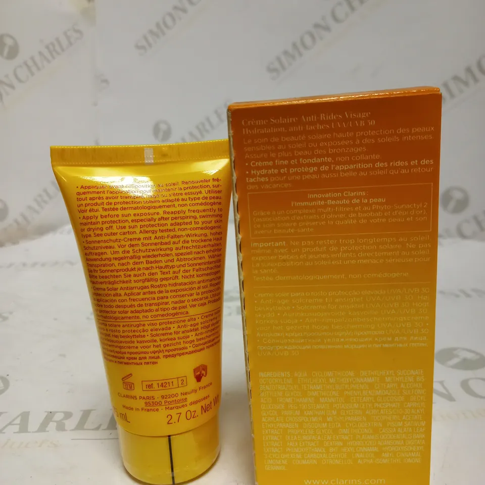 CLARINS SUN WRINKLE CONTROL CREAM FOR FACE 