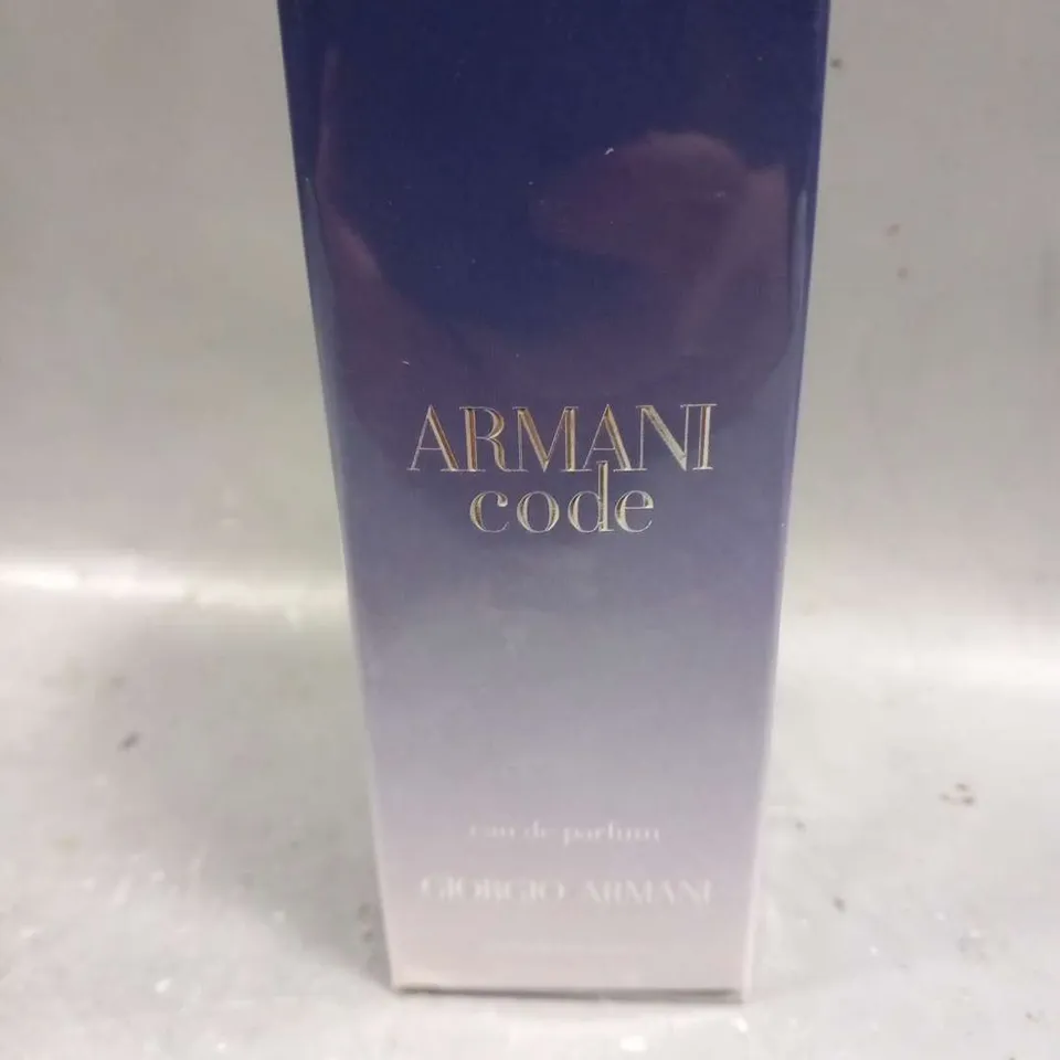 BOXED AND SEALED GIORGIO ARMANI CODE EAU DE PARFUM 30ML