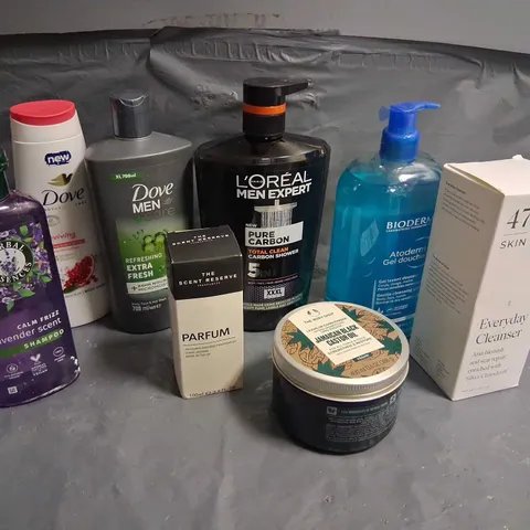 APPROXIMATELY 20 ASSORTED HEALTH AND BEAUTY PRODUCTS TO INCLUDE; LOREAL, DOVE, THE SCENT RESERVE AND HERBAL ESSENCES