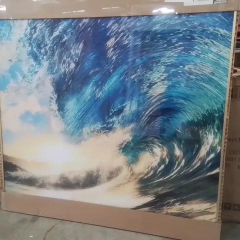 BRAND NEW TIDAL WAVE GLASS ART PICTURE