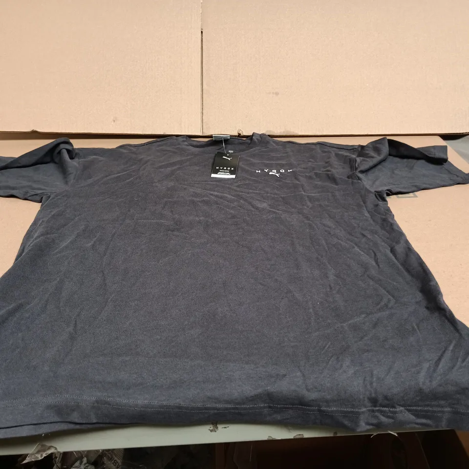 PUMA X HYROX WORLD T SHIRT FLAT DARK GREY MEDIUM TAGGED