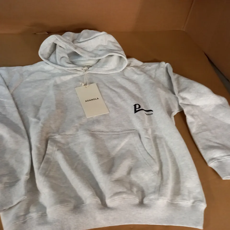 ADANOLA PERNILLE TEISBAEK GREY OVERSIZED HOODIE - S