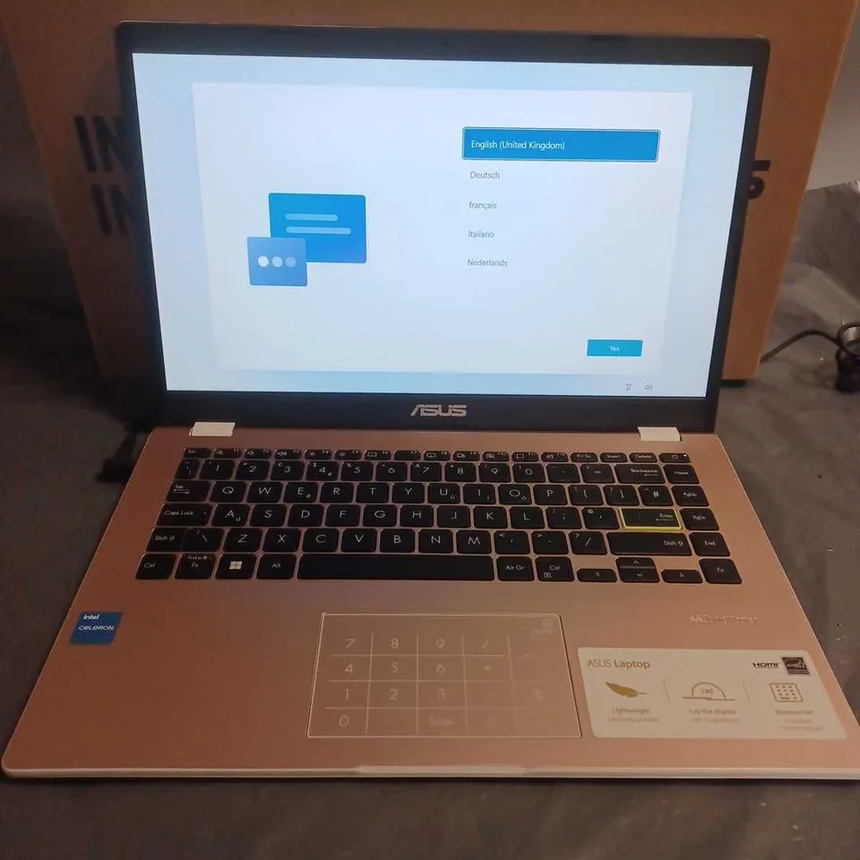 ASUS E410K CHROMEBOOK INTEL CELERON LAPTOP IN ROSE PINK