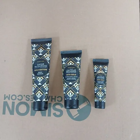 ELIZABETH GRANT SKINCARE SET – CAVIAR NUTRITRICE GOLD EDITION MASK, CELLULAR RECHARGE WITH GOLD HAND CREAM & EYE CONTOUR 
