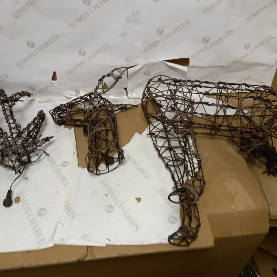 1.1 BROWN DEER WITH TIMER WARM WHITE LEDS 