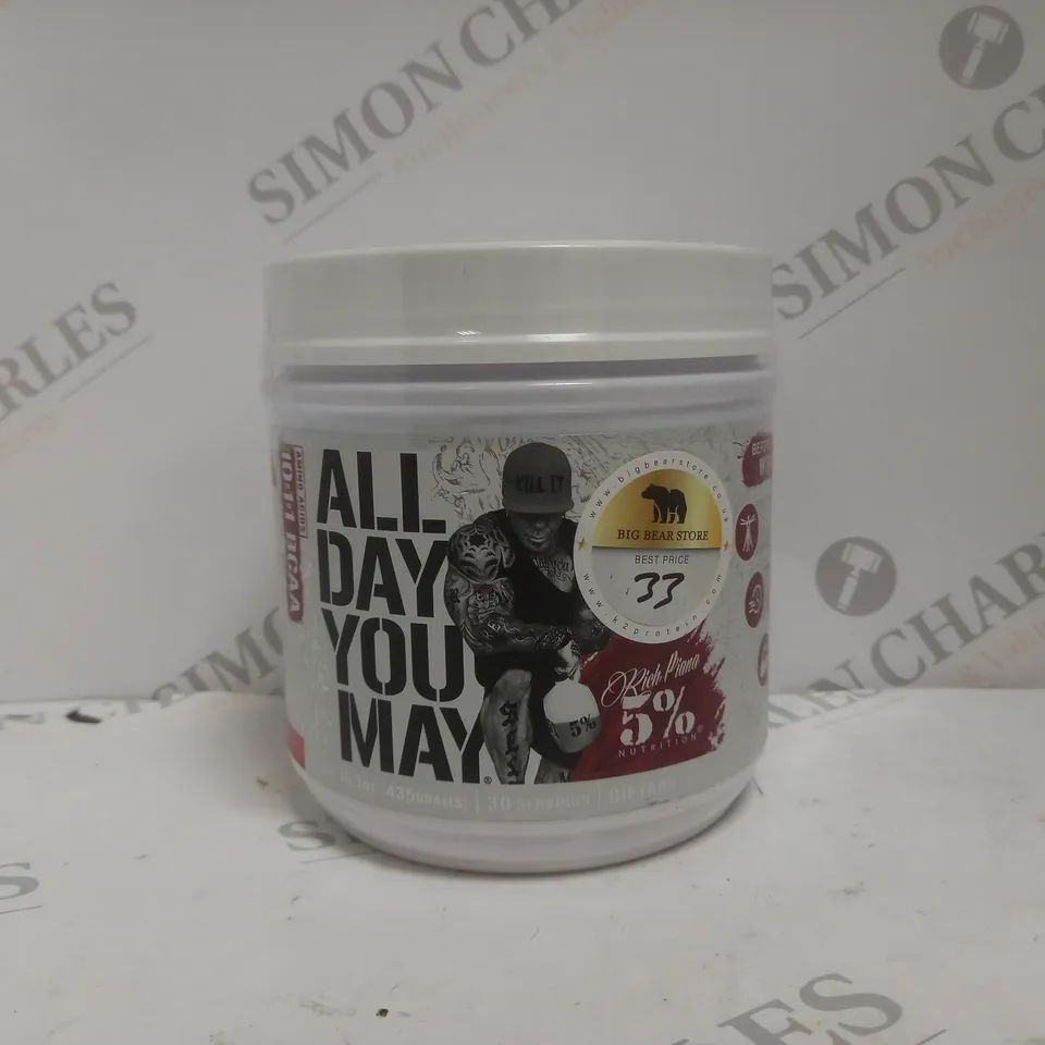 5% NUTRITION ALLDAYYOUMAY - LEGENDARY SERIES FRUIT PUNCH - 435 GRAMS