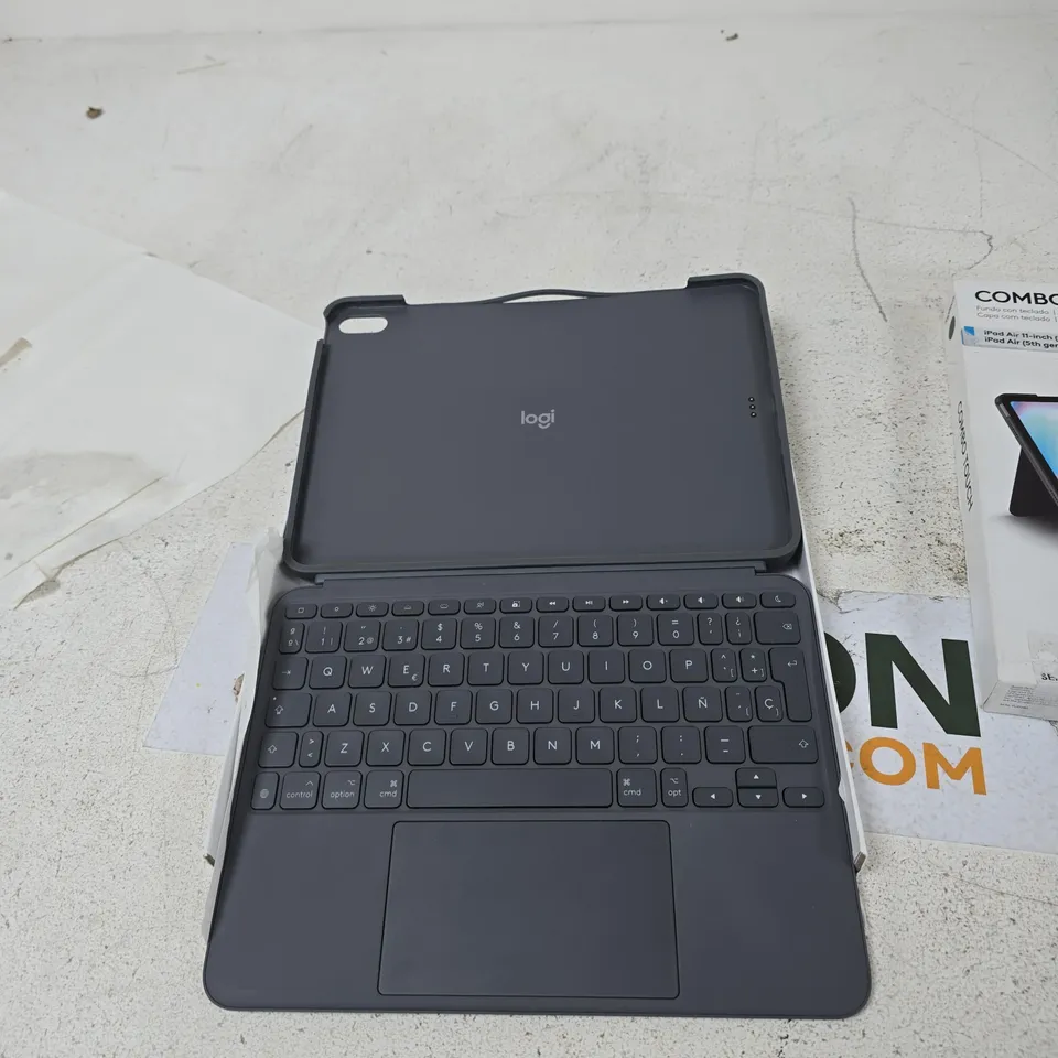 LOGITECH COMBO TOUCH KEYBOARD CASE FOR IPAD AIR 11-INCH (M2) / IPAD AIR 5TH GEN – DARK GREY