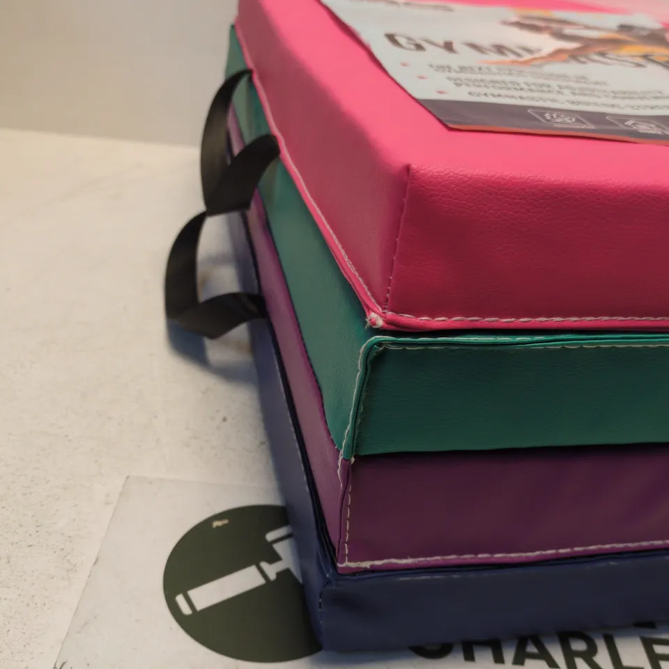LARGE GYMNASTICS MAT (PINK, GREEN, NAVY) WITH HANDLES