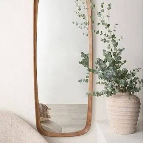 MICHELLE KEEGAN HOME WOODEN FRAME HANGING MIRROR 47X120CM - COLLECTION ONLY