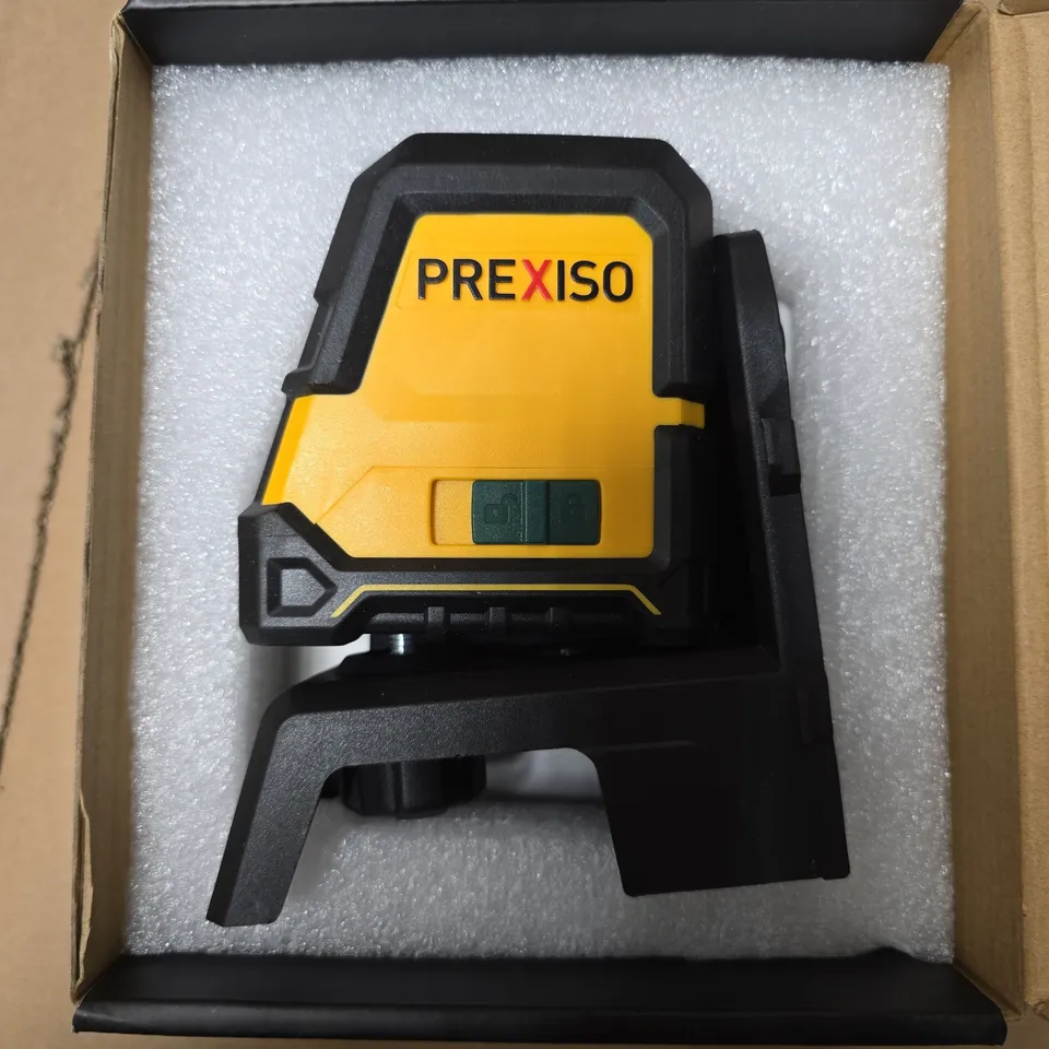 BOXED PREXISO RECHARGEABLE GREEN BEAM SELF-LEVELLING CROSS LINE LASER