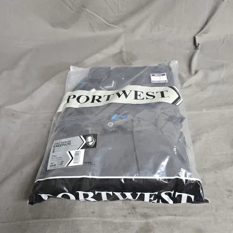 PORTWEST WX3 TROUSERS IN METAL GREY WITH KNEEPADS SIZE 34" SHORT