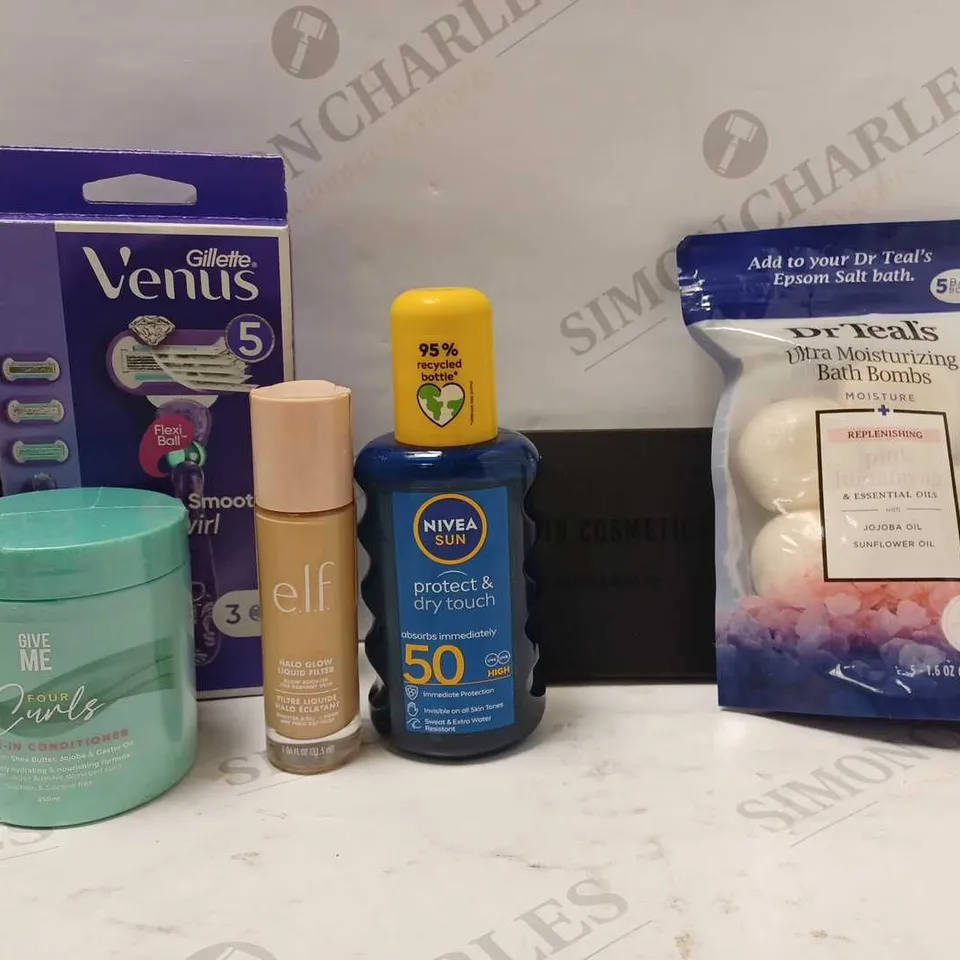 LOT OF APPROX 8 ASSORTED BEAUTY PRODUCTS TO INCLUDE AESOP HAND WASH, ELF LIQUID FILTER FOUNDATION #3 LIGHT, TROPIC TONING ESSENCE, ETC 