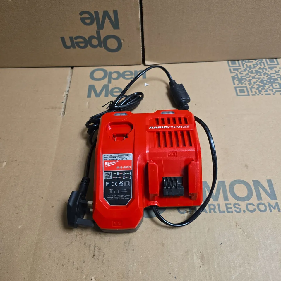 MILWAUKEE M12-18FC RAPID CHARGER UNBOXED