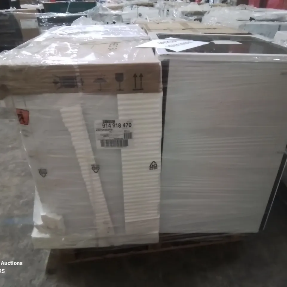 PALLET OF APPROXIMATELY 4 UNPROCESSED RAW RETURN WHITE GOODS TO INCLUDE;