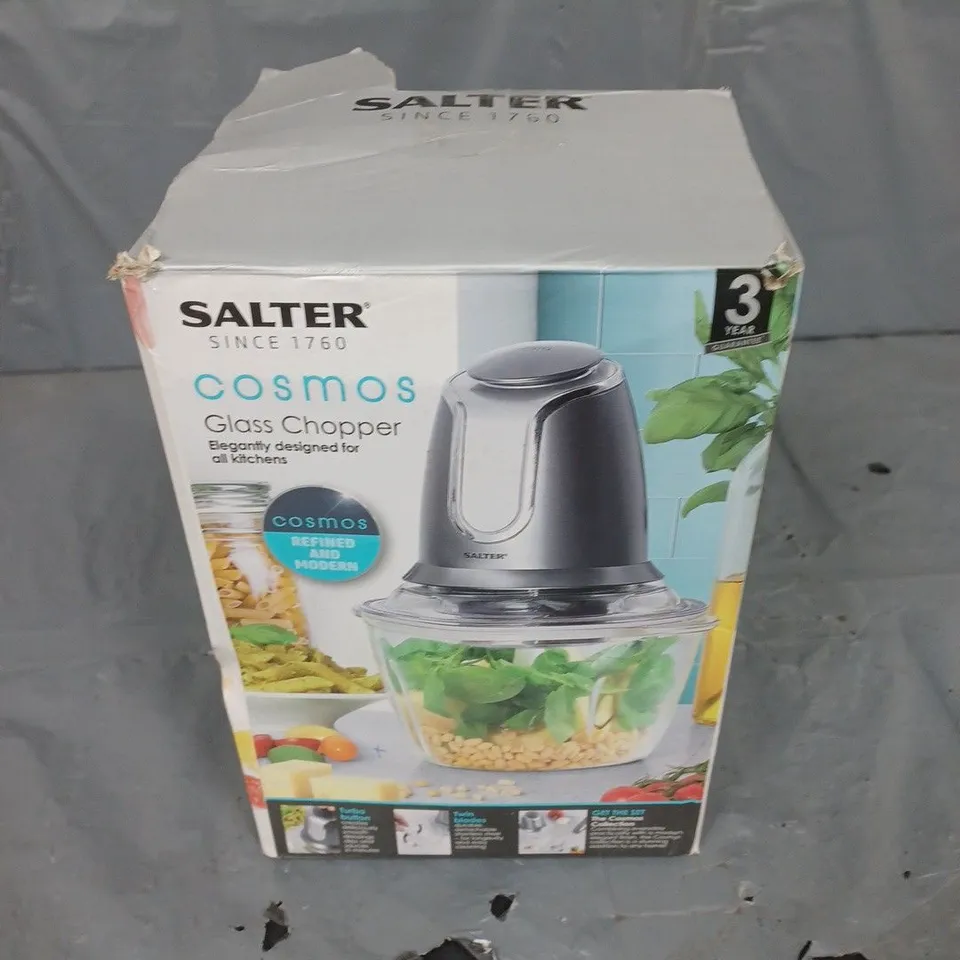BOXED SALTER COSMOS GLASS CHOPPER 