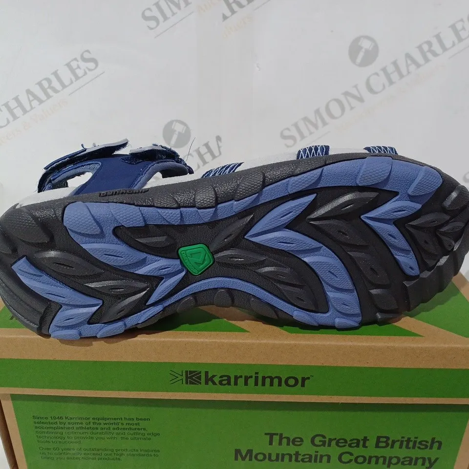 BOXED PAIR OF KARRIMOR SALINA SANDALS IN NAVY - 6