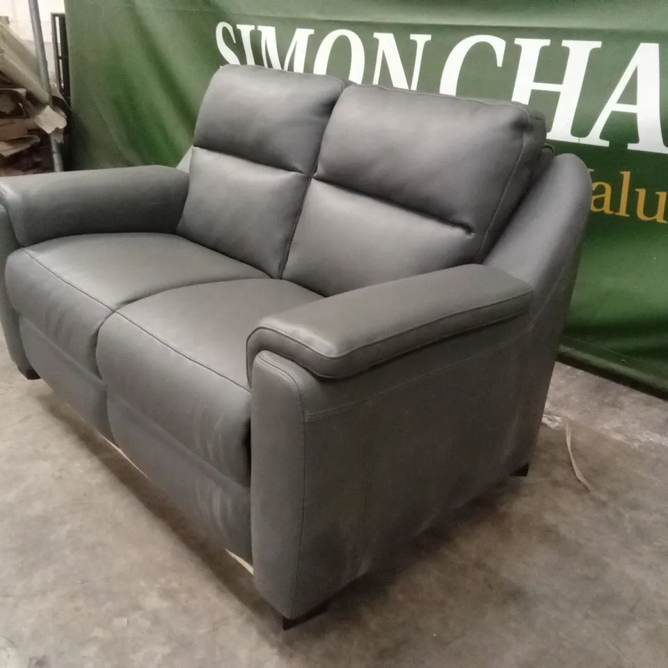 QUALITY DESIGNER ITALIAN MADE PARMA 2 SEATER LEATHER SOFA