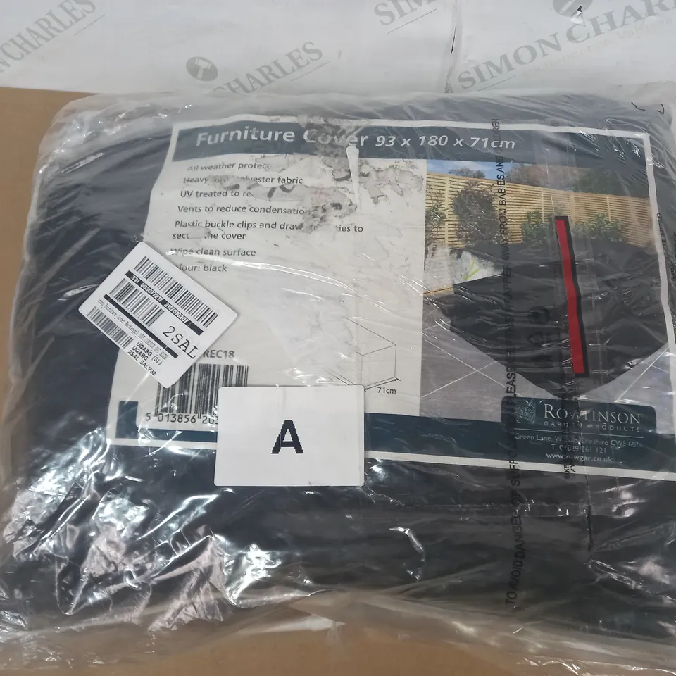 GARDEN FURNITURE COVER IN BLACK RRP £84.99