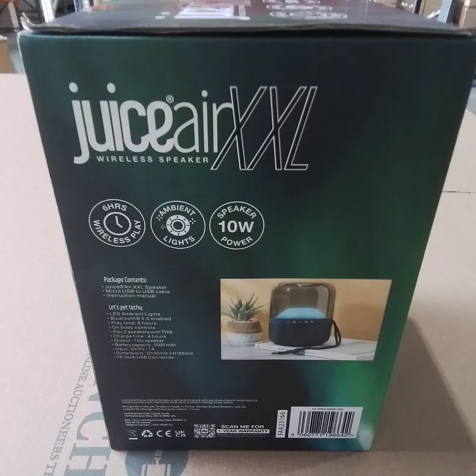 BOXED BRAND NEW JUICE XXL WIRELESS SPEAKER