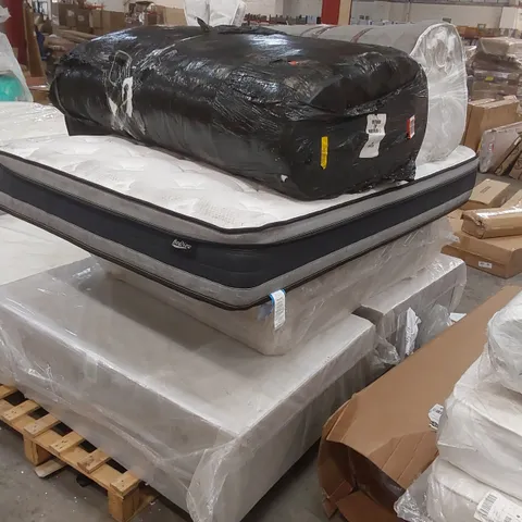 PALLET CONTAINING 3x DIVAN BASE PARTS, 3x MATTRESSES 