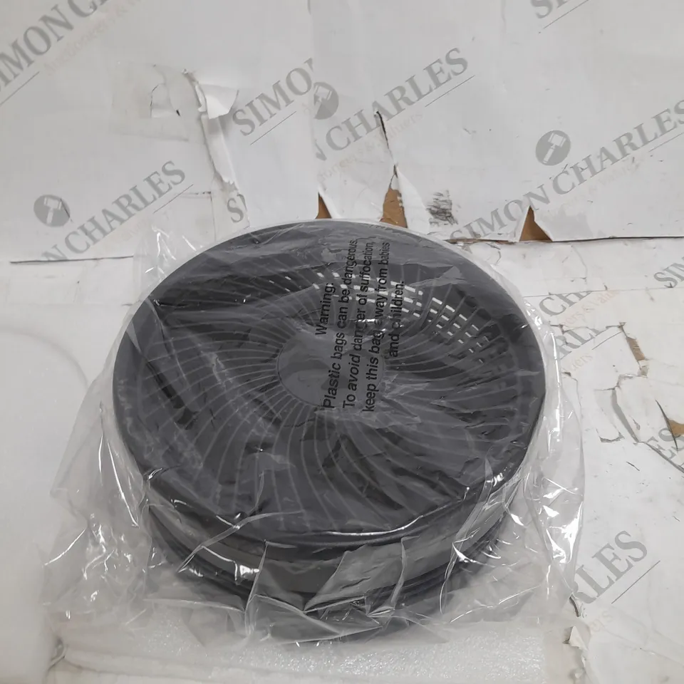 BOXED BELL & HOWELL RECHARGEABLE EXTENDABLE DESK & FLOOR FAN, BLACK