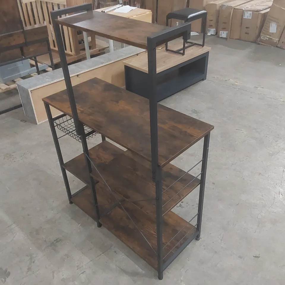 DIMAS 90CM W KITCHEN ISLAND FINISH: RUSTIC WALNUT