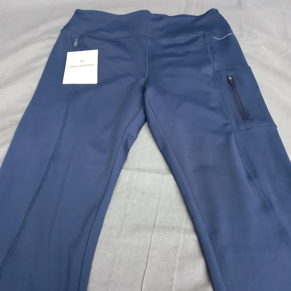 CRAGHOPPERS WOMENS NL ADEENA LEGGINGS IN BLUE NAVY - UK 12
