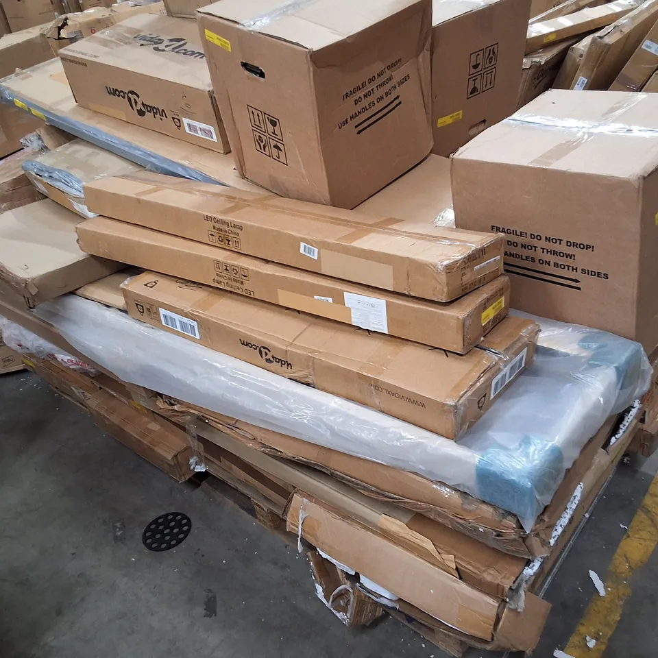PALLET CONTAINING ASSORTED INCOMPLETE FURNITURE PARTS & PRODUCTS