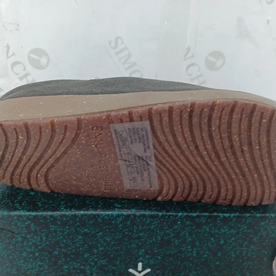 EMU AUSTRALIA CURRA SLIPPERS IN CHARCOAL - W7/M6