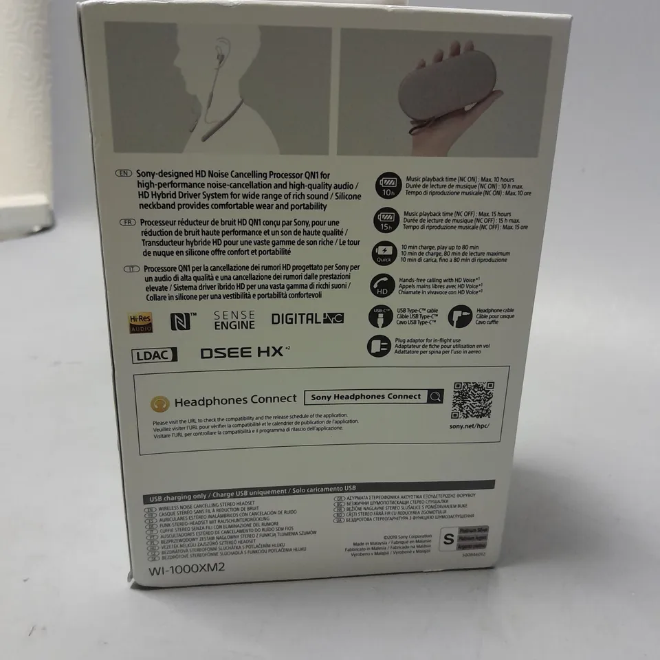 SONY WI-1000XM2 HEAD PHONES 