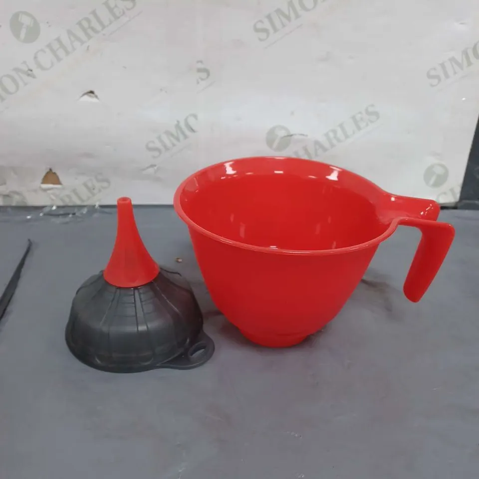 LOT OF 12 MULTI USE FUNNEL SETS RED