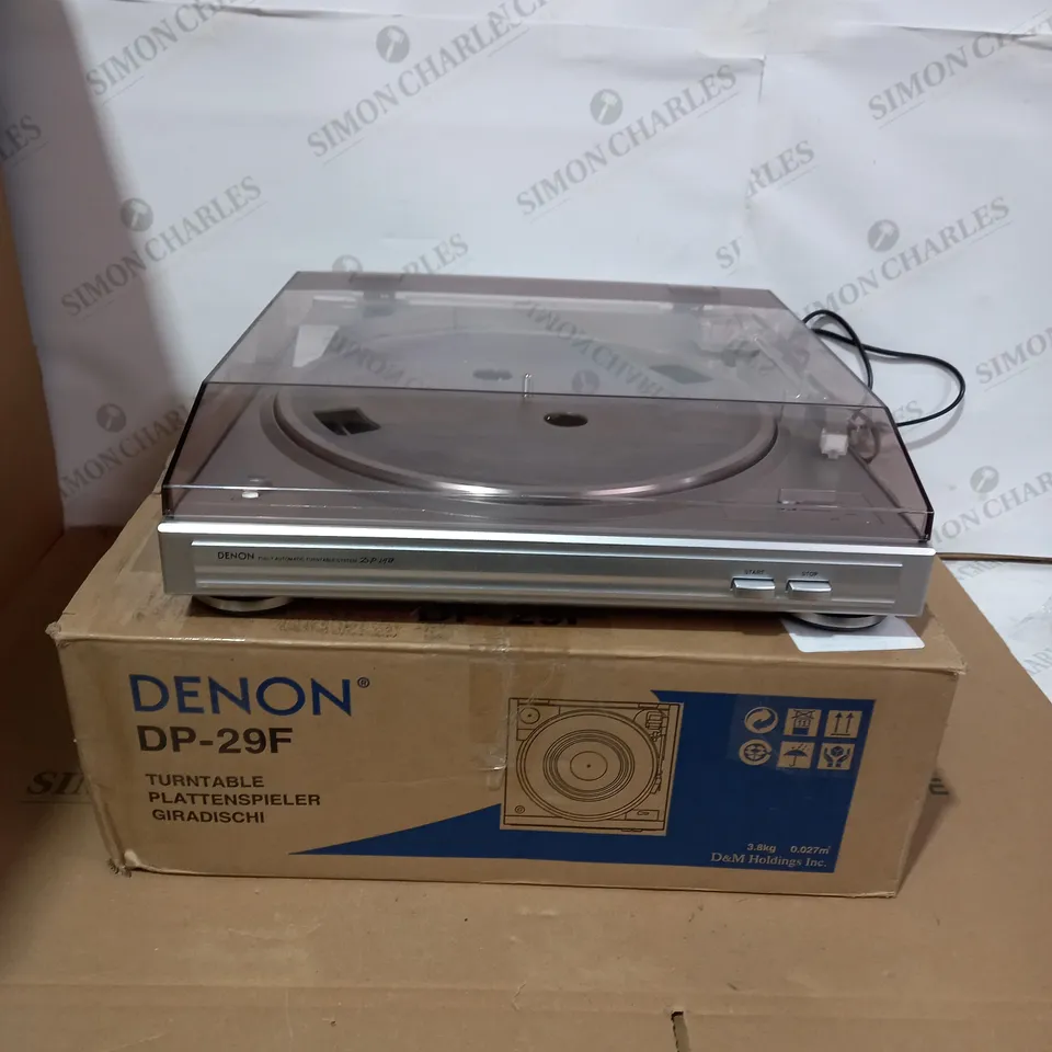 BOXED DENON DP-29F TURNTABLE 