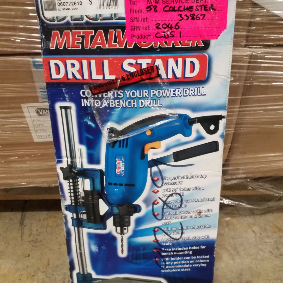 BOXED CLARKE CDS1 DRILL STAND