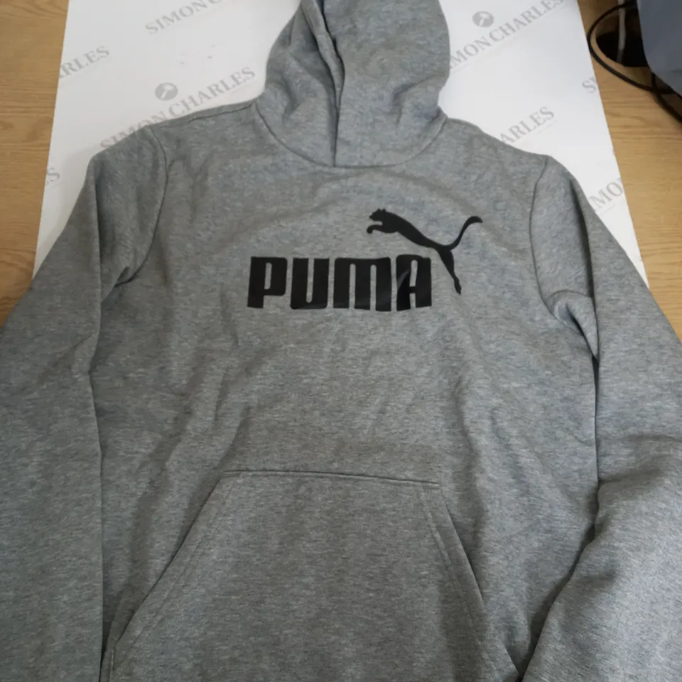 PUMA GREY PULL OVER HOODIE - UK 15-16YEARS
