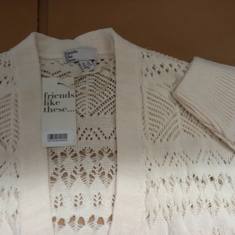FRIENDS LIKE THESE CREAM CARDIGAN - UK 14