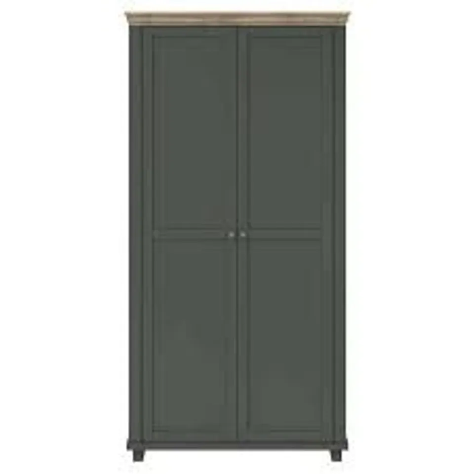 BOXED EVORA 2-DOOR WARDROBE - 2 BOXES