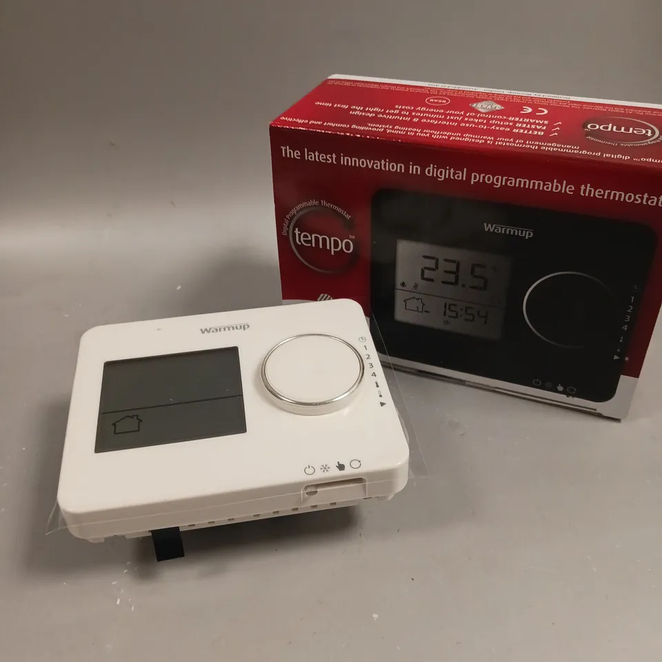 BOXED WARMUP TEMPO DIGITAL PROGRAMMABLE THERMOSTATS 