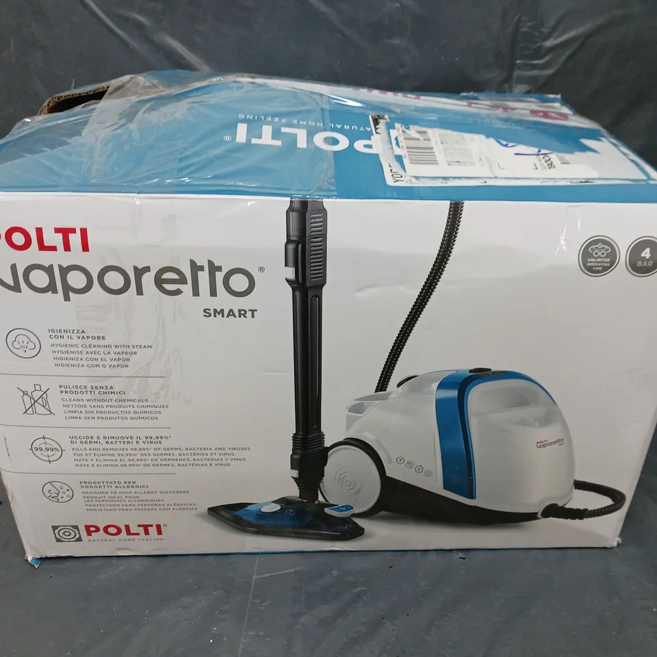 BOXED POLTI VAPORETTO SMART 100_B PLUS STEAM CLEANER