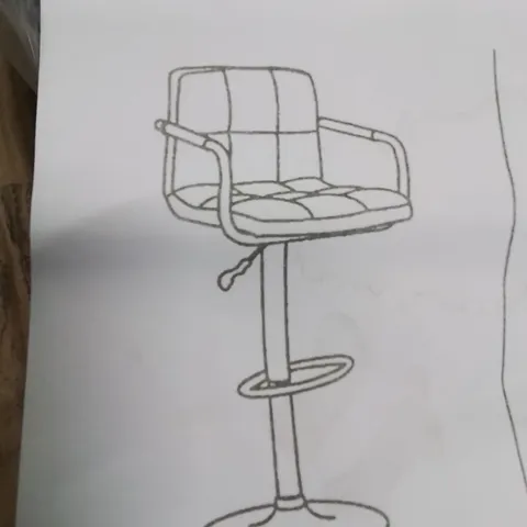 BOXED SET OF 2 GREY BAR STOOLS