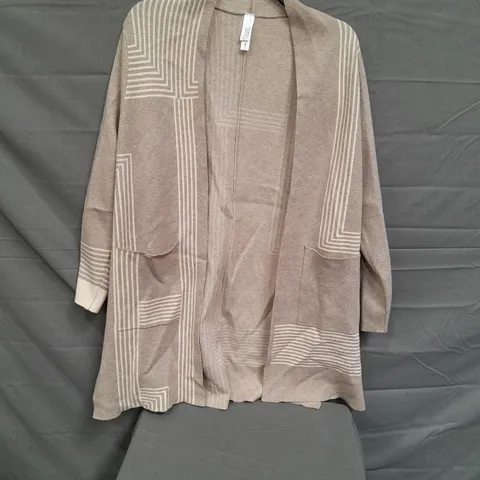 BOXED LOT OF APPROX 8 LADIES WYNNE COLLECTION STRIPED CARDIGANS. VARIOUS COLOURS AND SIZES