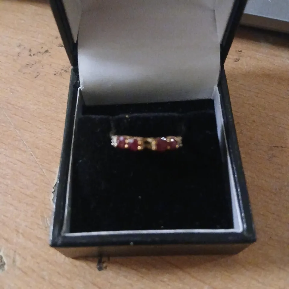 OUTLET 0.40CT - 0.60CT GEMSTONE & 0.03CT DIAMOND RING 9CT GOLD 