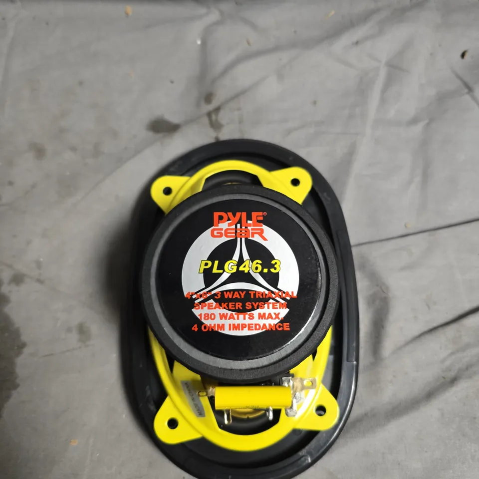 PYLE GEAR PLG46.3 4X6 3-WAY TRI-AXIAL SPEAKER SYSTEM – 180W MAX, 4 OHM IMPEDANCE