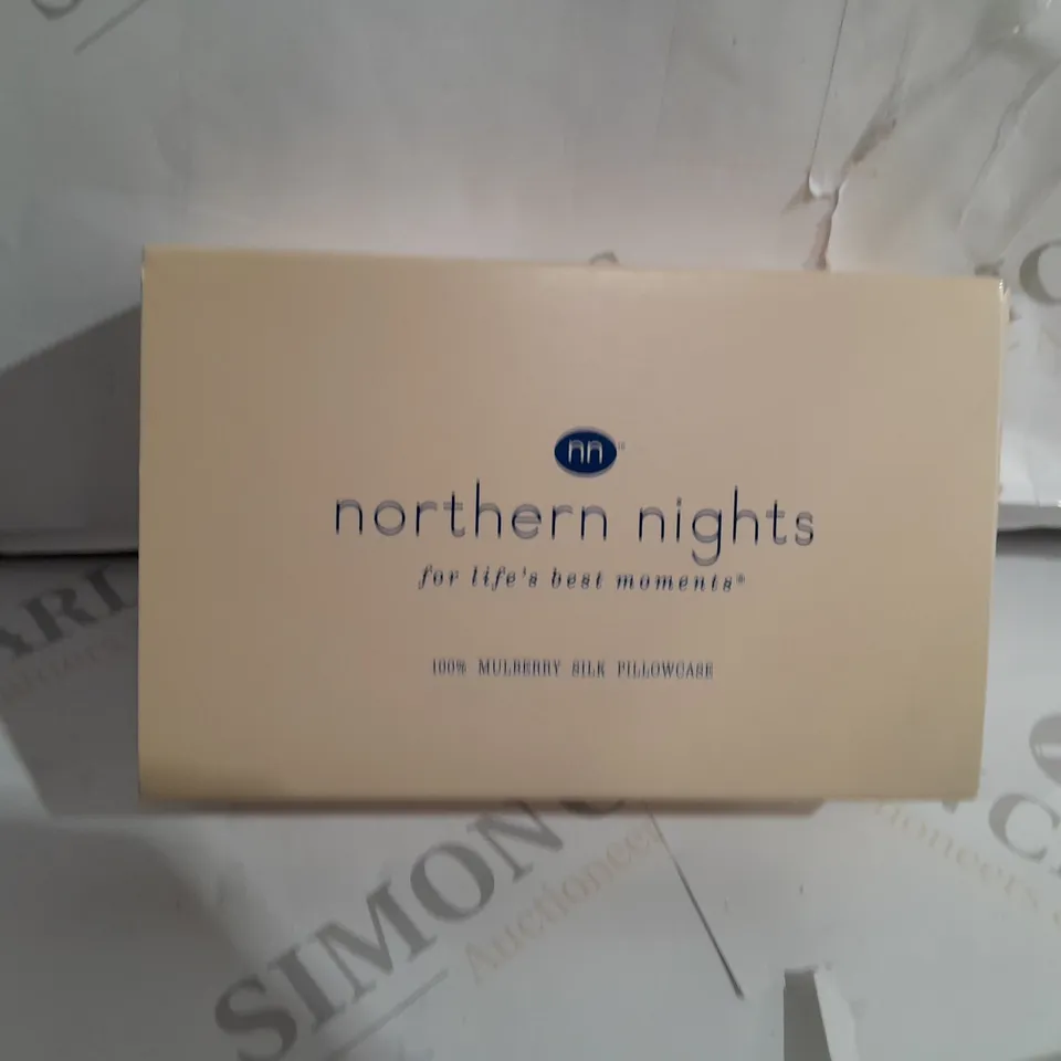 NORTHERN NIGHTS 100% MULBERRY SILK PILLOWCASE - IVORY