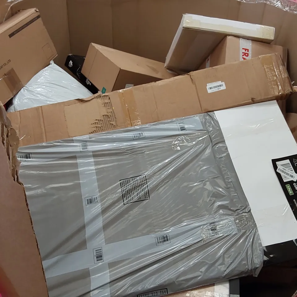 PALLET OF ASSORTED ITEMS INCLUDING: FLOOR FAN, COMPUTER MONITOR, PAPER SHREDDER, DONNA LIKI TRIKE ,  BATH TRANSFER BOARD