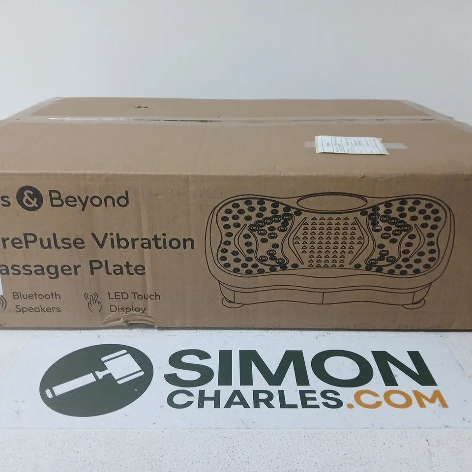BLISS & BEYOND COREPULSE VIBRATION MASSAGE PLATE – BLACK, BOXED