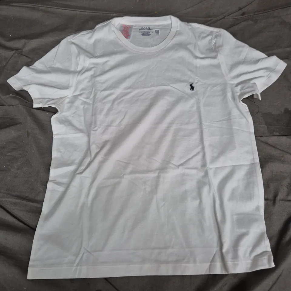 POLO RALPH LAUREN POLO B SS CREW TEE – WHITE, SMALL